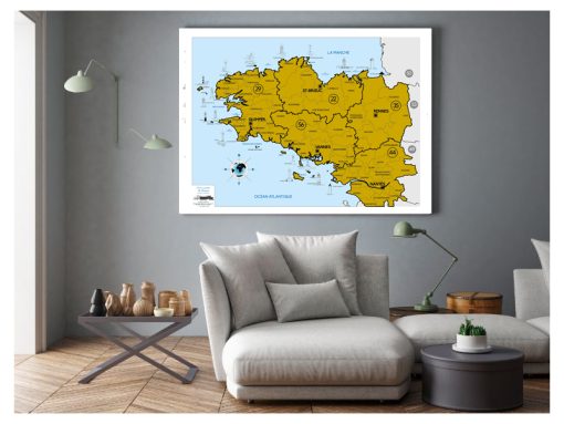 Affiche de la Bretagne à gratter